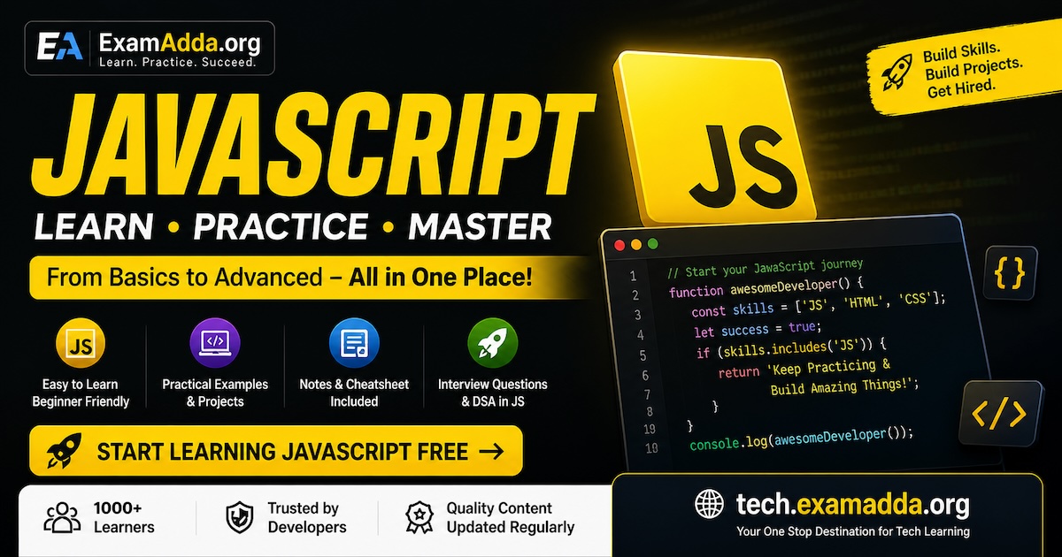 Learn JAVASCRIPT - Complete Tutorials for Beginners to Advanced ...
